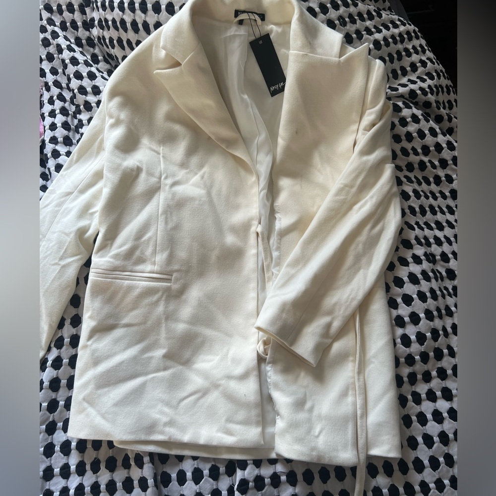 Nasty Gal wrap tie blazer